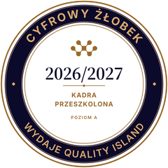 Wzór znaku Cyfrowy Żłobek 2026/2027, poziom kadra przeszkolona